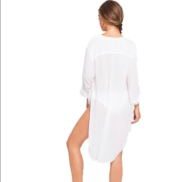 ❌SOLD❌NWT L’Space Megan Coverup Large White Sold Out! - Picture 2 of 6